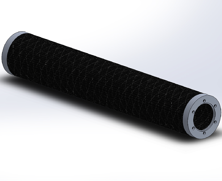 Composite material roller